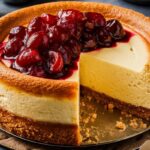 Classic Philadelphia cheesecake with a smooth, creamy texture