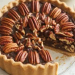 What is the middle of pecan pie made of?