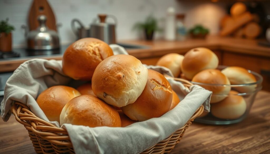 Storage for no yeast dinner rolls