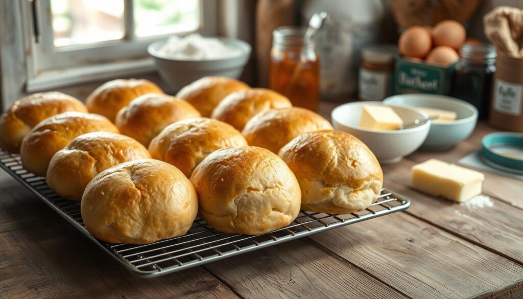 make-ahead brioche rolls