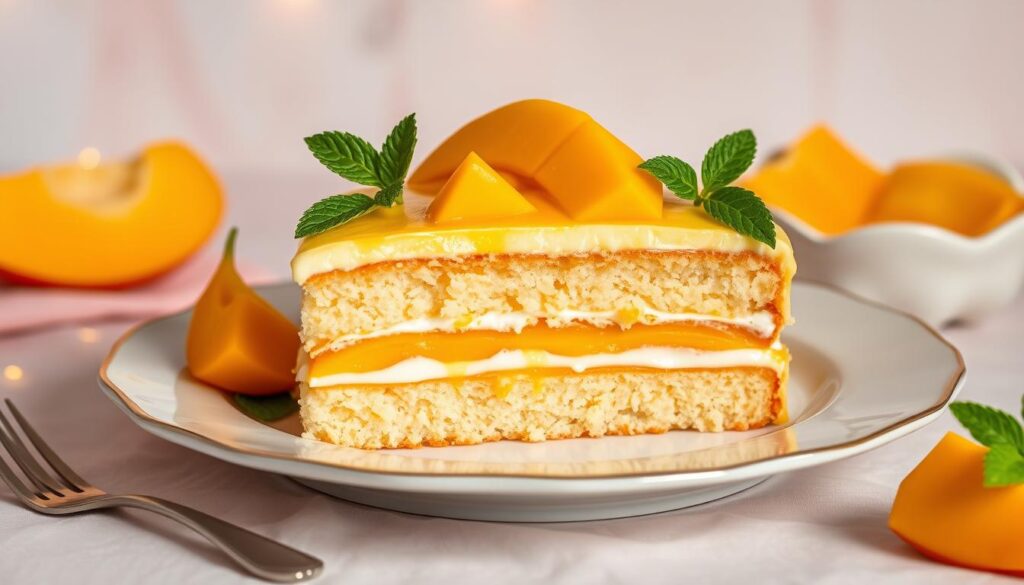 mango tres leches cake