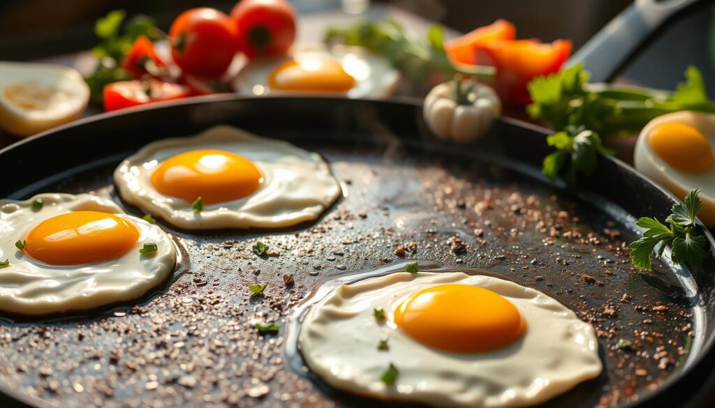 mastering sunny-side-up eggs on blackstone griddle