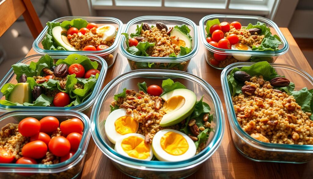 meal prep breakfast salads