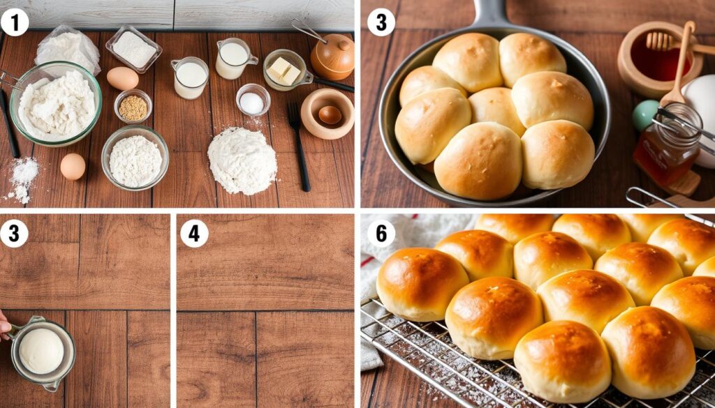 sweet dinner roll tutorial